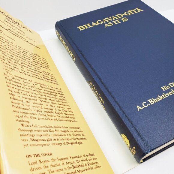 Bhagavad Gita As It Is VTG 1975 Hardcover Book Bhaktivedanta Swami Prabhupada - Picture 10 of 11
